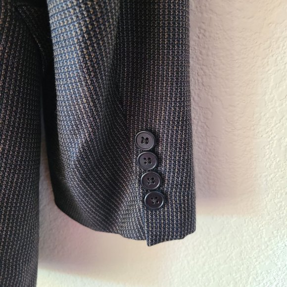 Joseph Abboud Nordstrom US Men's Size 42R Silk Wool Navy Sport Coat - Picture 6 of 14